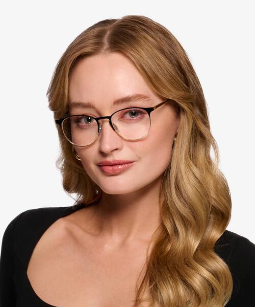 Black Gold Ray-Ban RB6375 -  Metal Eyeglasses