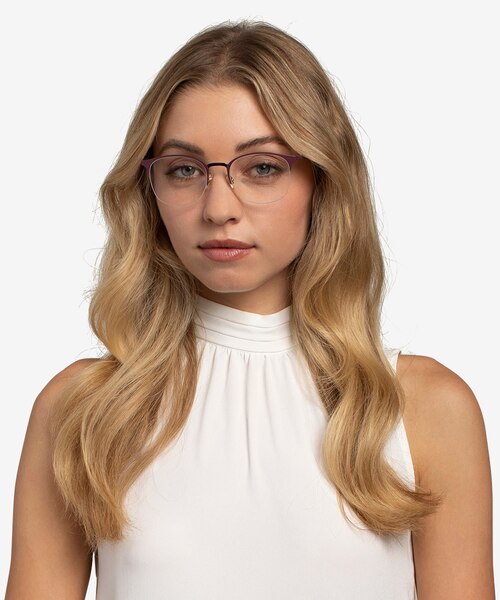 Ray-Ban RB6422 Bordeaux Gold MetalEyeglass Frames for Women from EyeBuyDirect