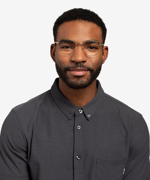 Ray-Ban RB6448 Gold MetalEyeglass Frames for Men from EyeBuyDirect