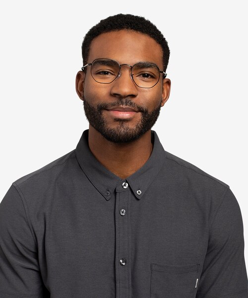 Ray-Ban RB6448 Black MetalEyeglass Frames for Men from EyeBuyDirect