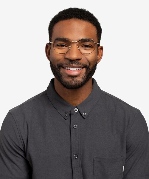 Ray-Ban RB6448 Tortoise Gold MetalEyeglass Frames for Men from EyeBuyDirect