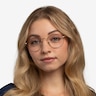 Ray-Ban RB6448 Tortoise Gold MetalEyeglass Frames for Women from EyeBuyDirect