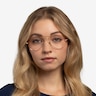 Ray-Ban RB6489 Aviator Tortoise Gold MetalEyeglass Frames for Women from EyeBuyDirect