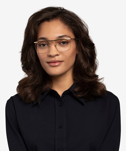 Ray-Ban RB6519 Gold MetalEyeglass Frames for Women from EyeBuyDirect