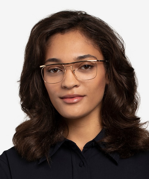 Ray-Ban RB6519 Gold MetalEyeglass Frames for Women from EyeBuyDirect