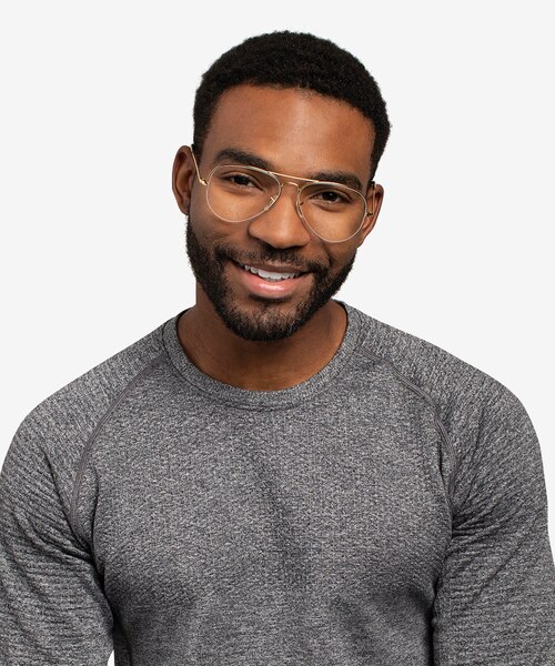 Ray-Ban RB6589 Gold MetalEyeglass Frames for Men from EyeBuyDirect