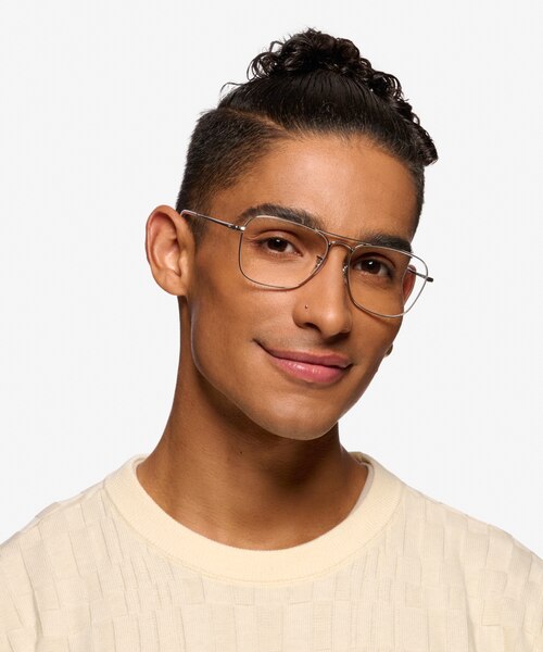 Ray-Ban RB6536 Silver MetalEyeglass Frames for Men from EyeBuyDirect