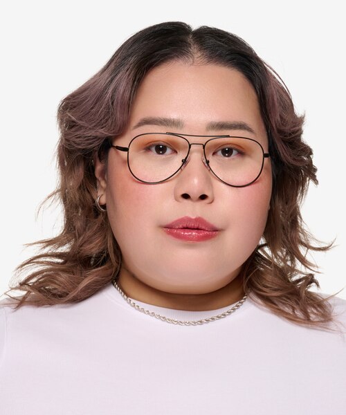 ARNETTE Wharf Matte Black MetalEyeglass Frames for Women from EyeBuyDirect