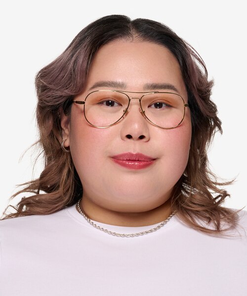 ARNETTE Wharf Gold MetalEyeglass Frames for Women from EyeBuyDirect