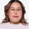 ARNETTE Wharf Gold MetalEyeglass Frames for Women from EyeBuyDirect