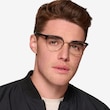 Vogue Eyewear VO4088 Black Gold MetalEyeglass Frames for Men from EyeBuyDirect
