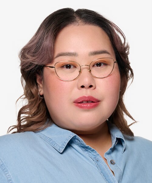 Vogue Eyewear VO4128 Pale Gold MetalEyeglass Frames for Women from EyeBuyDirect