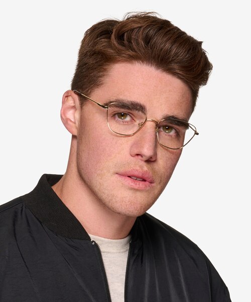 Vogue Eyewear VO4163 Pale Gold MetalEyeglass Frames for Men from EyeBuyDirect