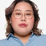 Vogue Eyewear VO4225 Silver MetalEyeglass Frames for Women from EyeBuyDirect