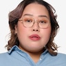 Vogue Eyewear VO4225 Pale Gold MetalEyeglass Frames for Women from EyeBuyDirect
