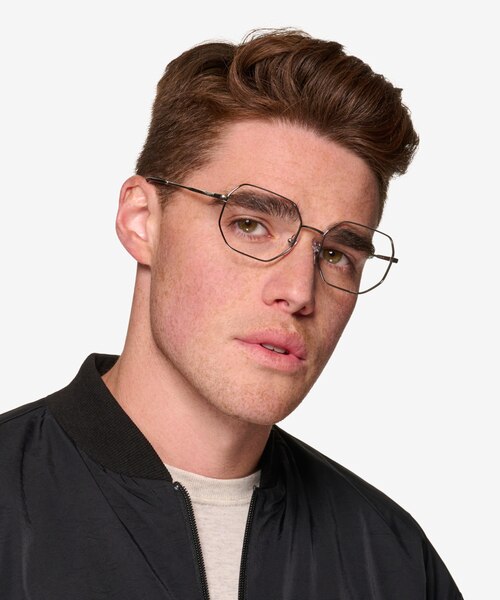 Vogue Eyewear VO4228 Silver MetalEyeglass Frames for Men from EyeBuyDirect