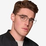 Vogue Eyewear VO4228 Silver MetalEyeglass Frames for Men from EyeBuyDirect