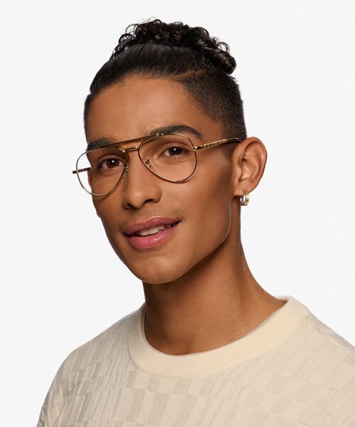 Ray-Ban RB3625V New Aviator Legend Gold MétalMontures de lunettes de vue pour Hommes d'EyeBuyDirect