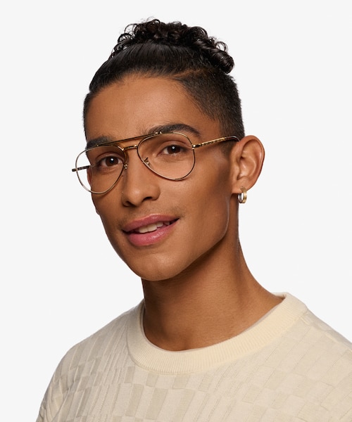 Ray-Ban RB3625V New Aviator Legend Gold MetalEyeglass Frames for Men from EyeBuyDirect