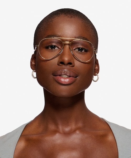 Ray-Ban RB3625V New Aviator Legend Gold MetalEyeglass Frames for Women from EyeBuyDirect