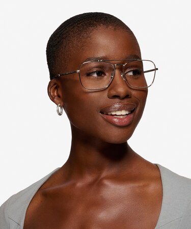 Silver Ray-Ban RB3636V -  Metal Eyeglasses