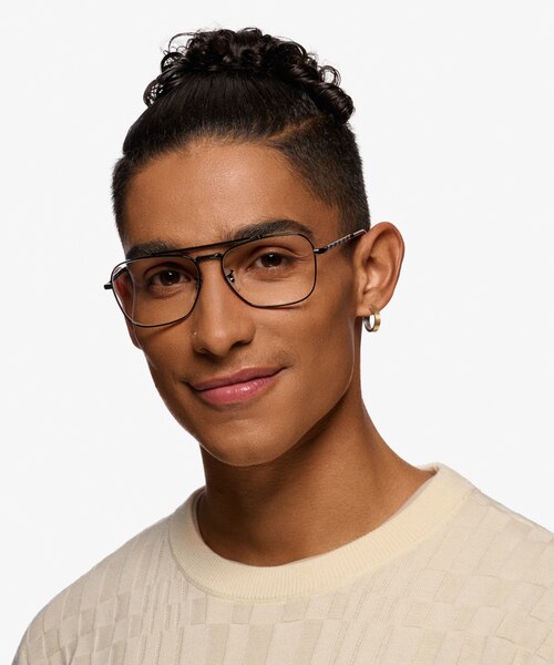 Ray-Ban RB3636V Black MetalEyeglass Frames for Men from EyeBuyDirect