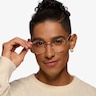 Ray-Ban RB3637V New Round Rose Gold MetalEyeglass Frames for Men from EyeBuyDirect