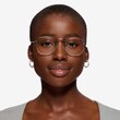 Ray-Ban RB3857V Frank Antique Gunmetal MetalEyeglass Frames for Women from EyeBuyDirect