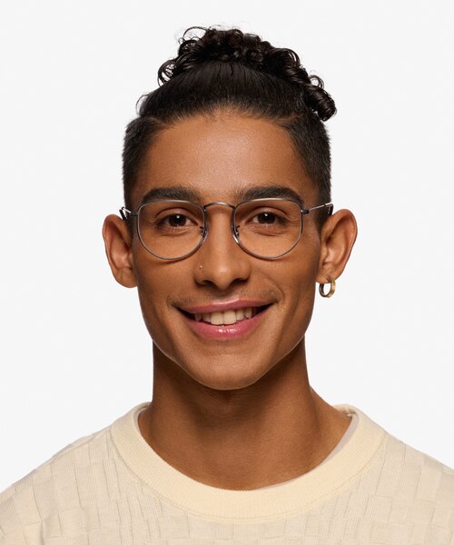 Ray-Ban RB3958V Elon Antique Gunmetal MetalEyeglass Frames for Men from EyeBuyDirect