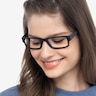 Oakley Airdrop Satin Black PlasticEyeglass Frames for Women from EyeBuyDirect