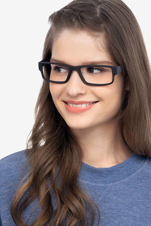 Satin Black Oakley Airdrop -  Plastic Eyeglasses