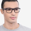 Oakley Hyperlink Satin Black PlasticEyeglass Frames for Men from EyeBuyDirect
