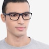Oakley Hyperlink Satin Black PlasticEyeglass Frames for Men from EyeBuyDirect