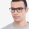 Oakley Hyperlink Satin Gray Smoke PlasticEyeglass Frames for Men from EyeBuyDirect