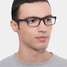 Oakley Plank 2.0 Satin Black PlasticEyeglass Frames for Men from EyeBuyDirect