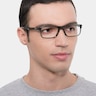 Oakley Plank 2.0 Polished Gray Smoke PlasticEyeglass Frames for Men from EyeBuyDirect