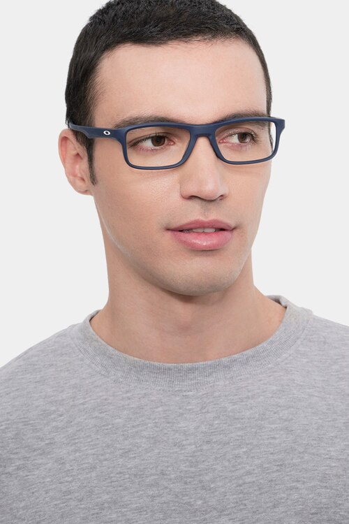 Oakley Plank 2.0 Universal Blue PlasticEyeglass Frames for Men from EyeBuyDirect
