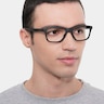 Oakley Trim Plane Satin Black PlasticEyeglass Frames for Men from EyeBuyDirect