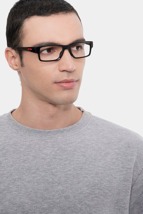 Oakley Airdrop Mnp Polished Black PlastiqueMontures de lunettes de vue pour Hommes d'EyeBuyDirect