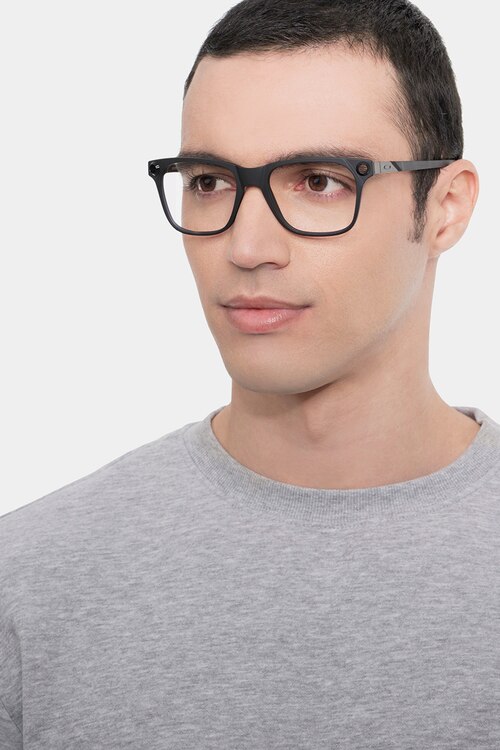 Oakley Apparition Satin Gray Smoke PlastiqueMontures de lunettes de vue pour Hommes d'EyeBuyDirect