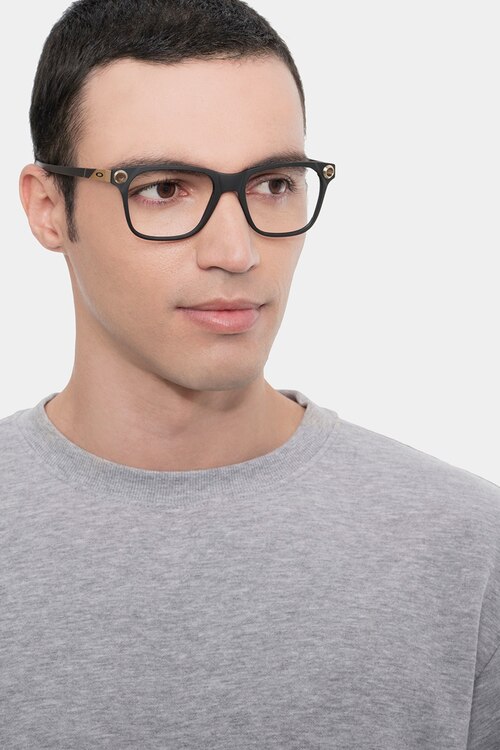 Oakley Apparition Satin Black PlasticEyeglass Frames for Men from EyeBuyDirect