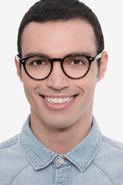Ray-Ban RB2180V Écailles AcétateMontures de lunettes de vue pour Hommes d'EyeBuyDirect