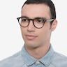 Ray-Ban RB2180V Black AcetateEyeglass Frames for Men from EyeBuyDirect