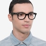 Ray-Ban RB4340V Wayfarer Black PlasticEyeglass Frames for Men from EyeBuyDirect