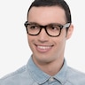 Ray-Ban RB4340V Wayfarer Tortoise PlasticEyeglass Frames for Men from EyeBuyDirect
