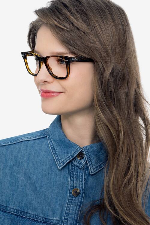 Tortoise Ray-Ban RB4340V -  Plastic Eyeglasses