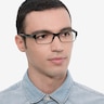 Ray-Ban RB5169 Black & Gray AcetateEyeglass Frames for Men from EyeBuyDirect