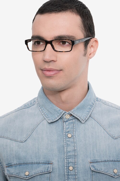 Ray-Ban RB5169 Tortoise AcetateEyeglass Frames for Men from EyeBuyDirect