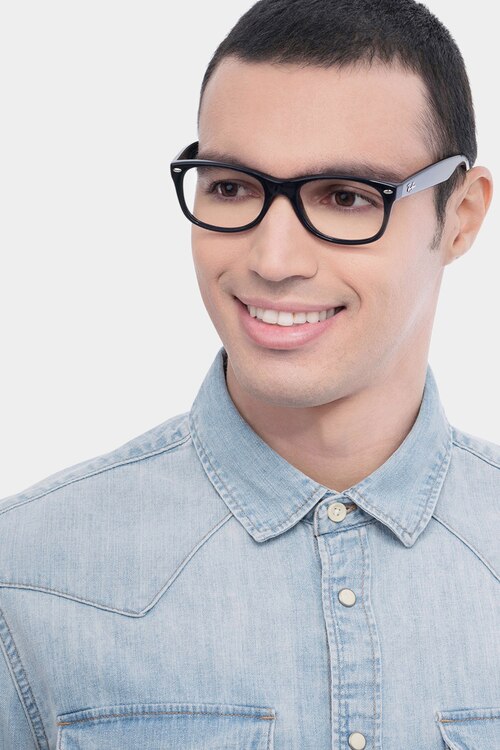 Ray-Ban RB5184 Wayfarer Black AcetateEyeglass Frames for Men from EyeBuyDirect