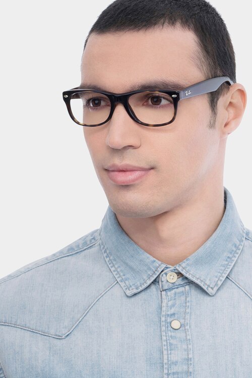 Ray-Ban RB5184 Wayfarer Tortoise AcetateEyeglass Frames for Men from EyeBuyDirect